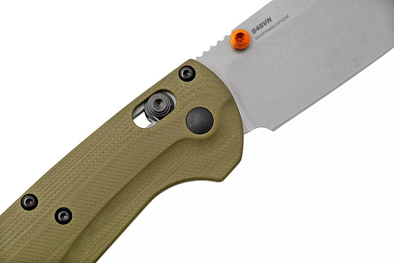 Нож Benchmade Taggedout Axis Clip Point OD Green/Satin - Фото 4 большая