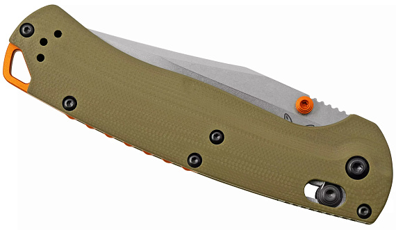Нож Benchmade Taggedout Axis Clip Point OD Green/Satin - Фото 5 большая