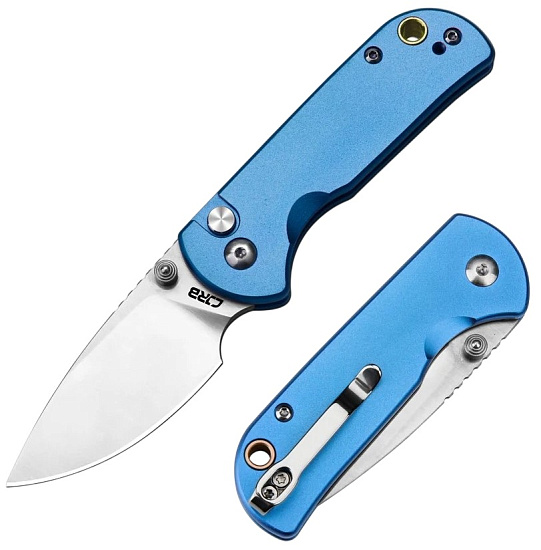 Нож CJRB Mica алюминий/AR-RPM9 Blue - Фото 5 большая