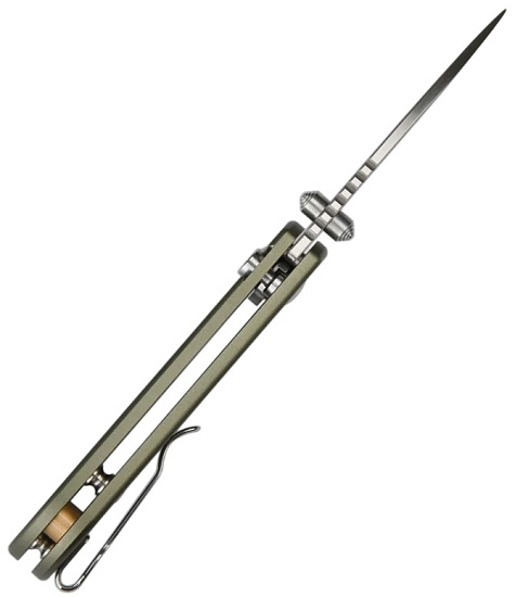 Нож CJRB Mica алюминий/AR-RPM9 Green - Фото 4 большая