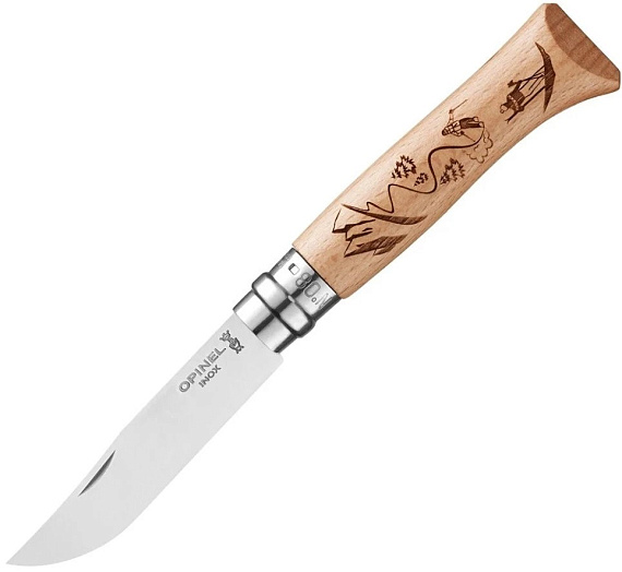 Нож Opinel №8 Alpine adventures - Фото 1 большая
