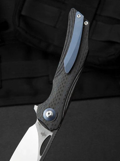 Нож Bestech Knives Falko 154CM G10+карбон Cерый - Фото 9 большая