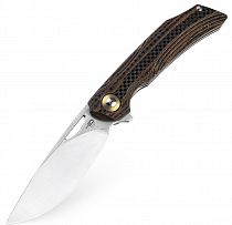 Нож Bestech Knives Falko 154CM G10+карбон Коричневый