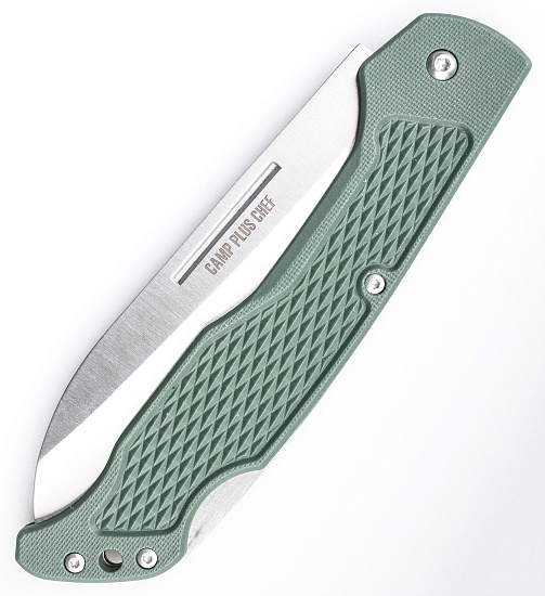 Нож Ontario Camp Plus Chef's Lockback Зелёный - Фото 3 большая
