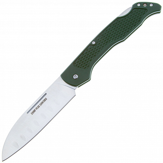 Нож Ontario Camp Plus Santoku Lockback Зелёный - Фото 1 большая