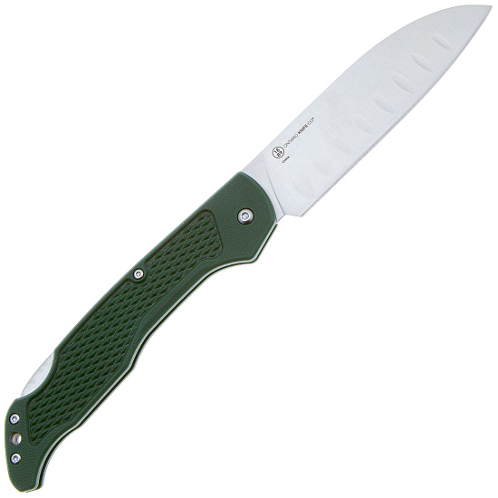 Нож Ontario Camp Plus Santoku Lockback Зелёный - Фото 2 большая