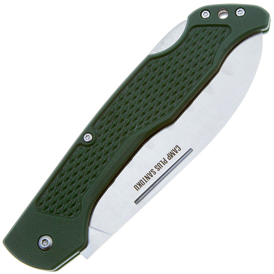 Нож Ontario Camp Plus Santoku Lockback Зелёный - Фото 3 большая