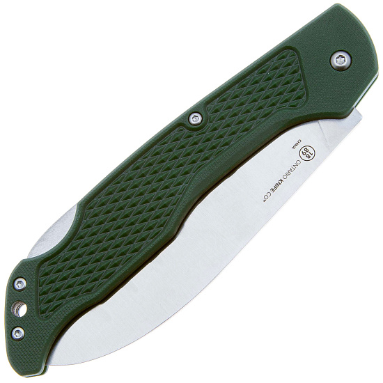 Нож Ontario Camp Plus Santoku Lockback Зелёный - Фото 4 большая