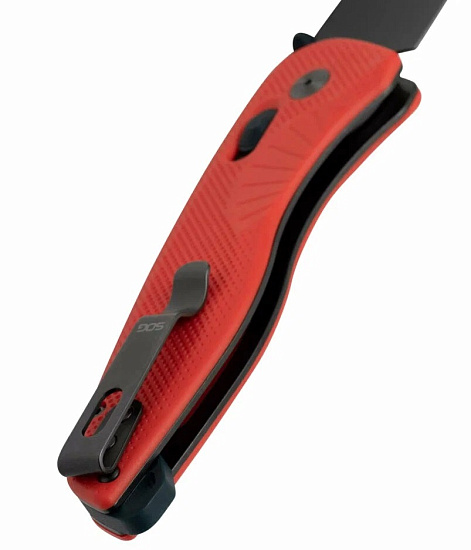 Нож SOG Aegis Mk3 Красный/Чёрный - Фото 5 большая