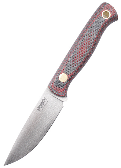 Нож Южный Крест Small Микарта VG10 конвекс Насечка Красно-чёрный - Фото 1 большая