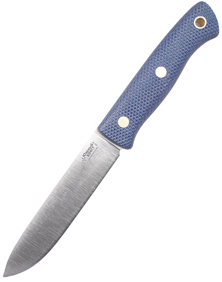 Нож Южный Крест Бушкрафт L Микарта VG10 конвекс Насечка Синий - Фото 1 большая