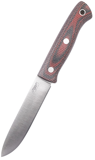 Нож Южный Крест Бушкрафт L Микарта VG10 конвекс Насечка Красно-чёрный - Фото 1 большая