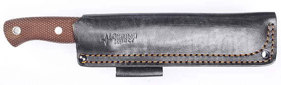 Нож Южный Крест Кедр L Микарта Elmax конвекс Насечка Койот - Фото 3 большая