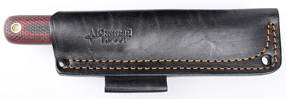 Нож Южный Крест Кефарт mini Микарта VG10 конвекс Насечка Красно-чёрный - Фото 3 большая