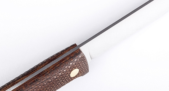 Нож Южный Крест Кефарт mini Микарта VG10 конвекс Насечка Койот - Фото 2 большая