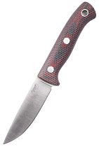 Нож Южный Крест Шершень Микарта VG10 конвекс Насечка Красно-чёрный