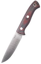 Нож Южный Крест Шершень L Микарта VG10 конвекс Насечка Красно-чёрный