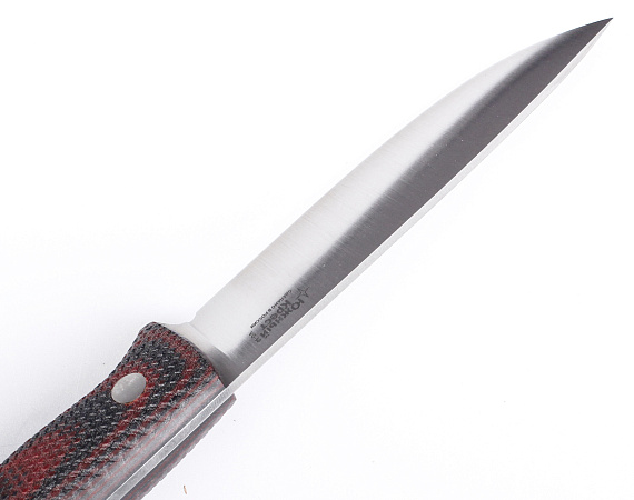 Нож Южный Крест Шершень L Микарта VG10 конвекс Насечка Красно-чёрный - Фото 2 большая