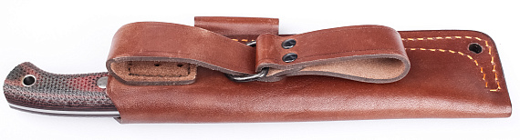 Нож Южный Крест Шершень L Микарта VG10 конвекс Насечка Красно-чёрный - Фото 4 большая