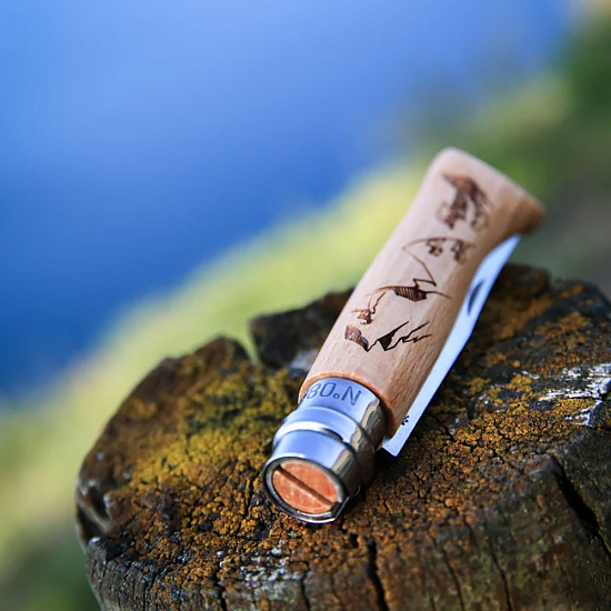 Нож Opinel №8 Бук - Фото 3 большая