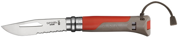Нож Opinel №8 Outdoor Красный - Фото 2 большая