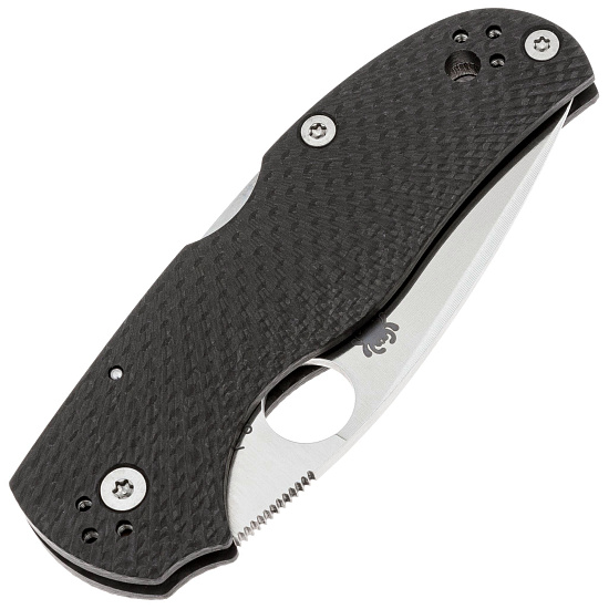 Нож Spyderco Native 5 Fluted Carbon Fiber - Фото 5 большая