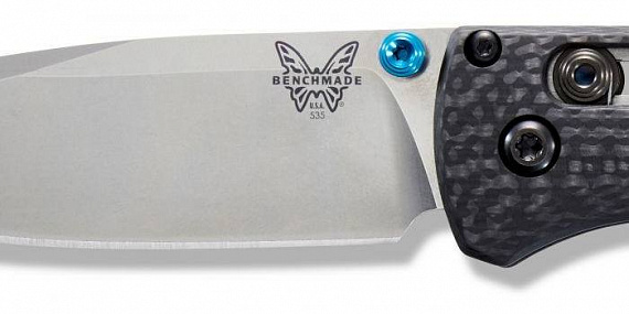 Нож Benchmade Bugout Carbon Fiber Black/Silver - Фото 6 большая