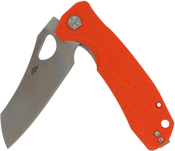 Нож Honey Badger Wharncleaver D2 L Оранжевый - Фото 3 большая