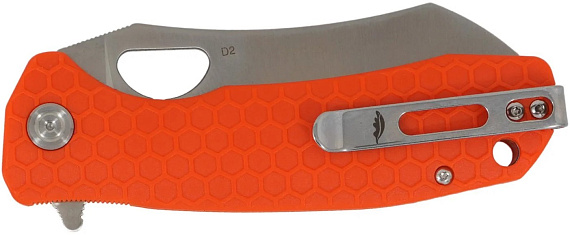 Нож Honey Badger Wharncleaver D2 L Оранжевый - Фото 5 большая