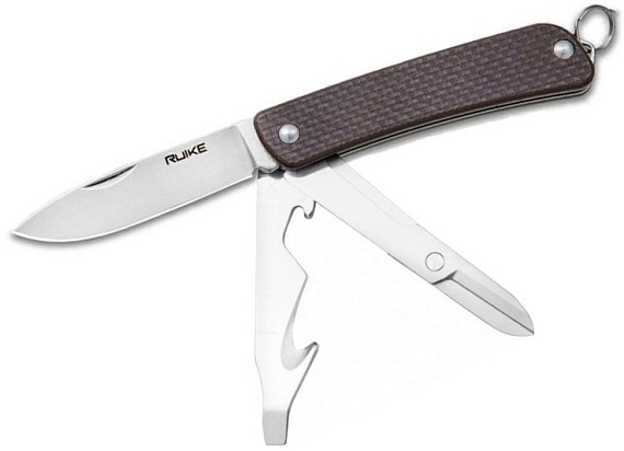 Нож Ruike S31-N Коричневый - Фото 1 большая