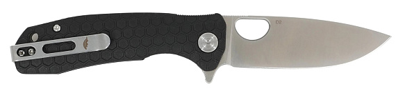 Нож Honey Badger Flipper D2 L Чёрный - Фото 3 большая