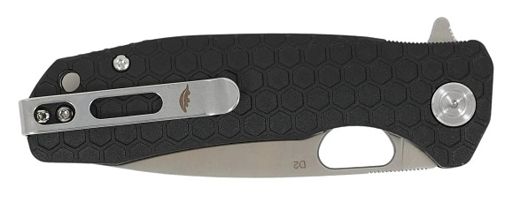 Нож Honey Badger Flipper D2 L Чёрный - Фото 5 большая