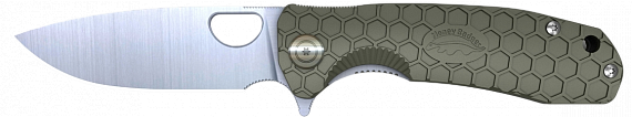 Нож Honey Badger Flipper M зеленый - Фото 1 большая