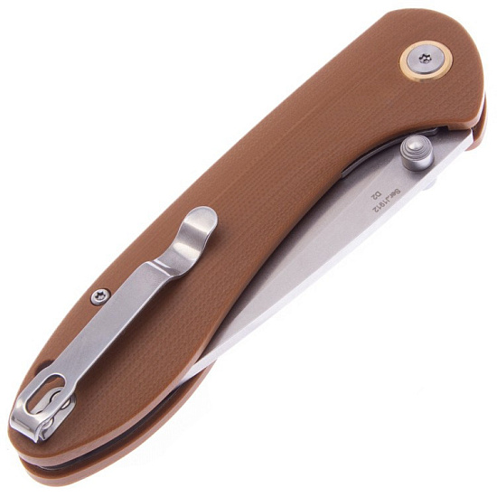 Нож CJRB Feldspar корчневый - Фото 4 большая