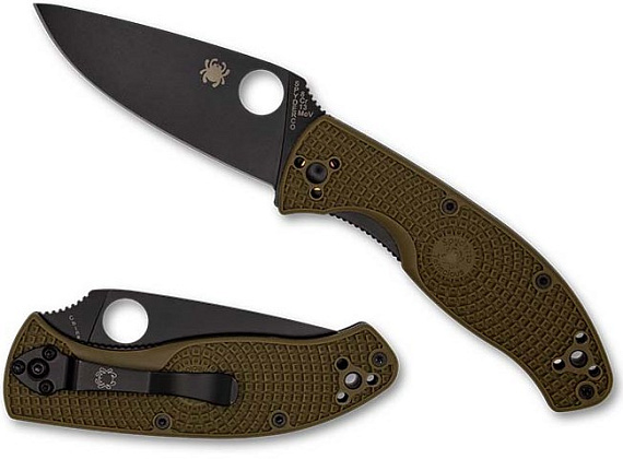 Нож Spyderco Tenacious Lightweight OD Black - Фото 1 большая