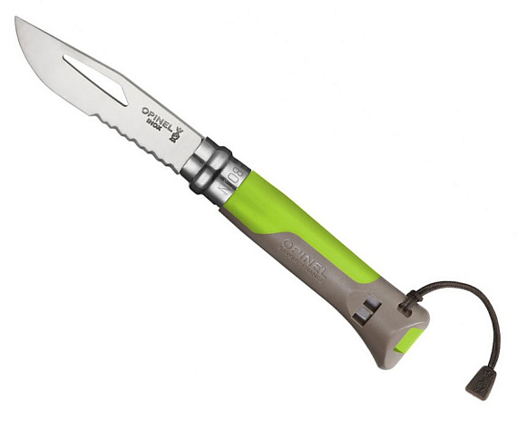 Нож складной Opinel №8 VRI Outdoor Earth-green салатовый - Фото 1 большая