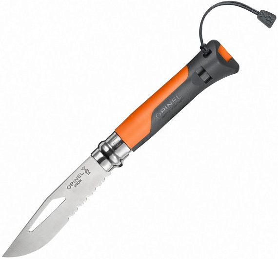 Нож Opinel №8 Outdoor Оранжевый - Фото 1 большая