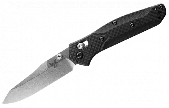 Нож Benchmade Mini Osborne Carbon Fiber Black/Satin - Фото 1 большая