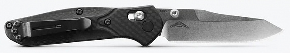 Нож Benchmade Mini Osborne Carbon Fiber Black/Satin - Фото 4 большая