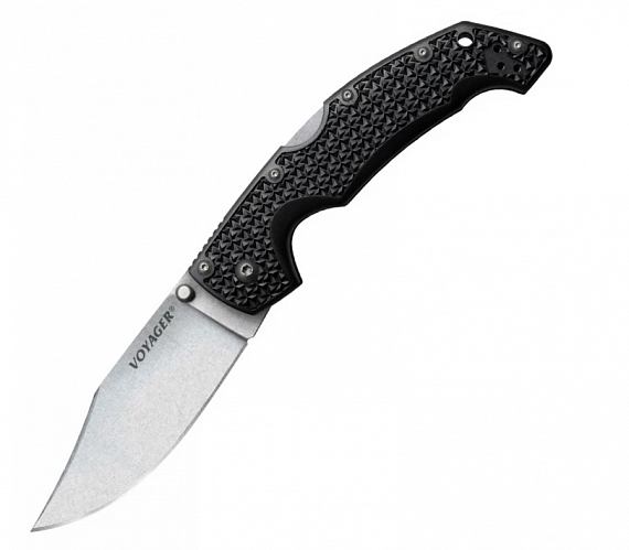 Нож Cold Steel Voyager Clip Large Plain Edge - Фото 1 большая