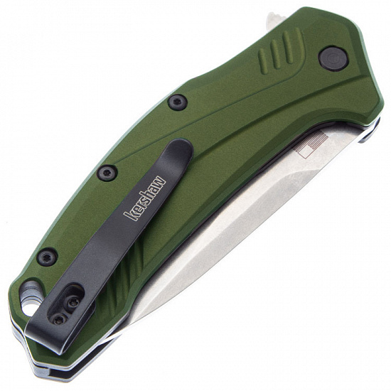 Нож Kershaw Link оливковый - Фото 3 большая