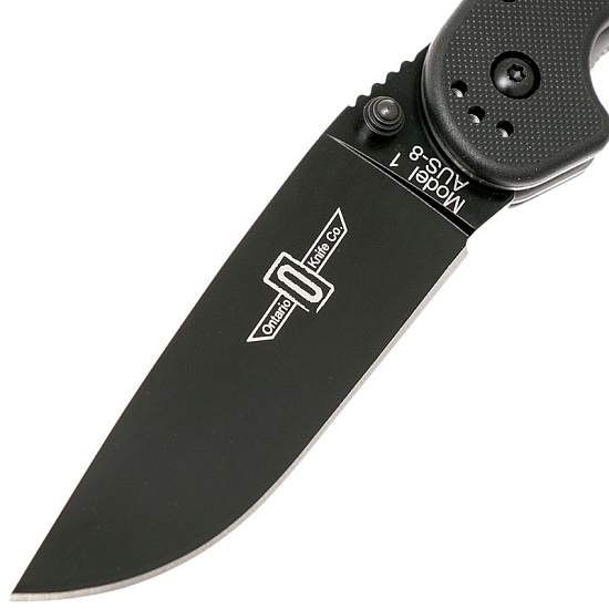 Нож Ontario Rat I черный - Фото 4 большая