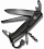Нож перочинный Victorinox RangerGrip 55 Onyx 130мм 12 функций с фиксатором лезвия Black - Фото 1 малая