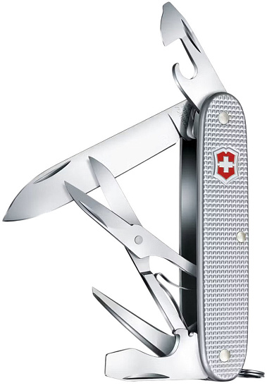 Нож Victorinox Pioneer X 93мм 9 функций Silver - Фото 2 большая