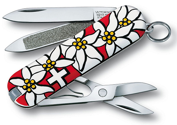 Нож-брелок Victorinox  Classic Edelweiss - Фото 1 большая