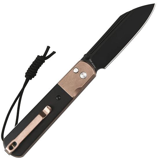 Нож Artisan Cutlery Holm G10/AR-RPM9 Rose Gold Steel/Ebony Wood/Black - Фото 5 большая
