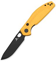 Нож Bestechman Angry Owl G10/D2 PVD Black/Yellow