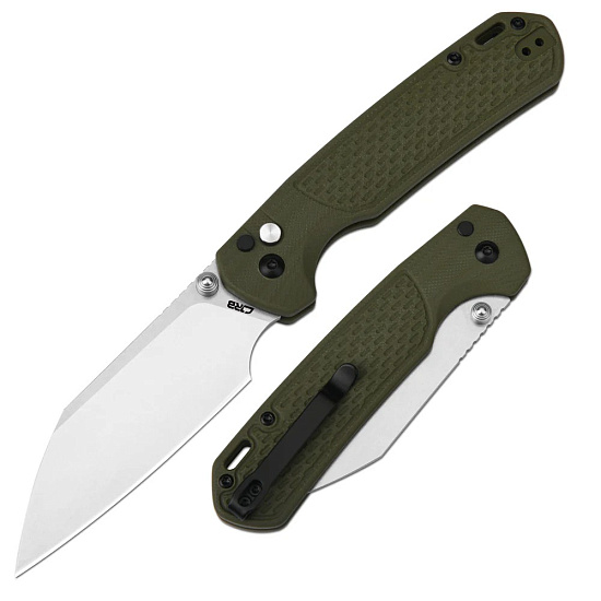 Нож CJRB Large Pyrite-Light G10/AR-RPM9 Green - Фото 4 большая