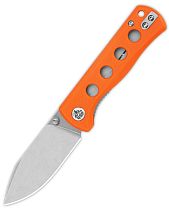 Нож QSP Knife Canary folder G10/14C28N Stonewash/Orange