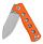 Нож QSP Knife Canary folder G10/14C28N Stonewash/Orange - Фото 4 малая